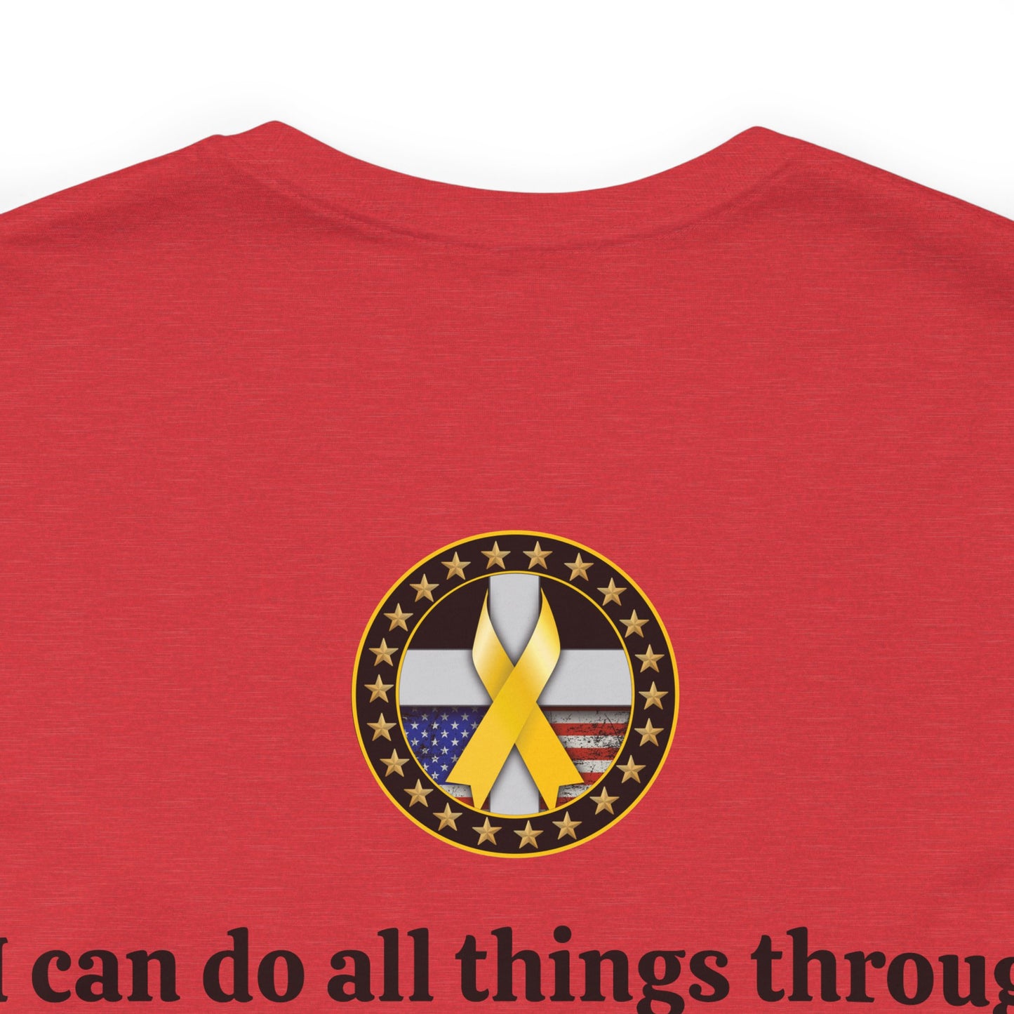 Hero Philippians 4:13 Scripture Unisex Jersey Short Sleeve Tee