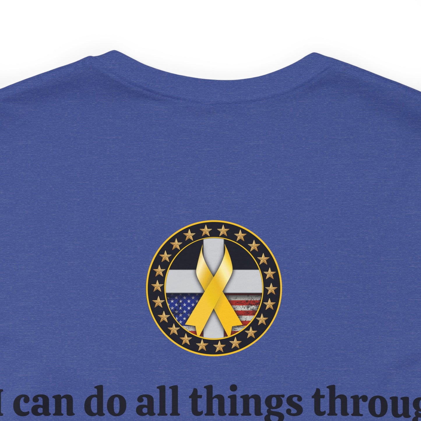 Hero Philippians 4:13 Scripture Unisex Jersey Short Sleeve Tee