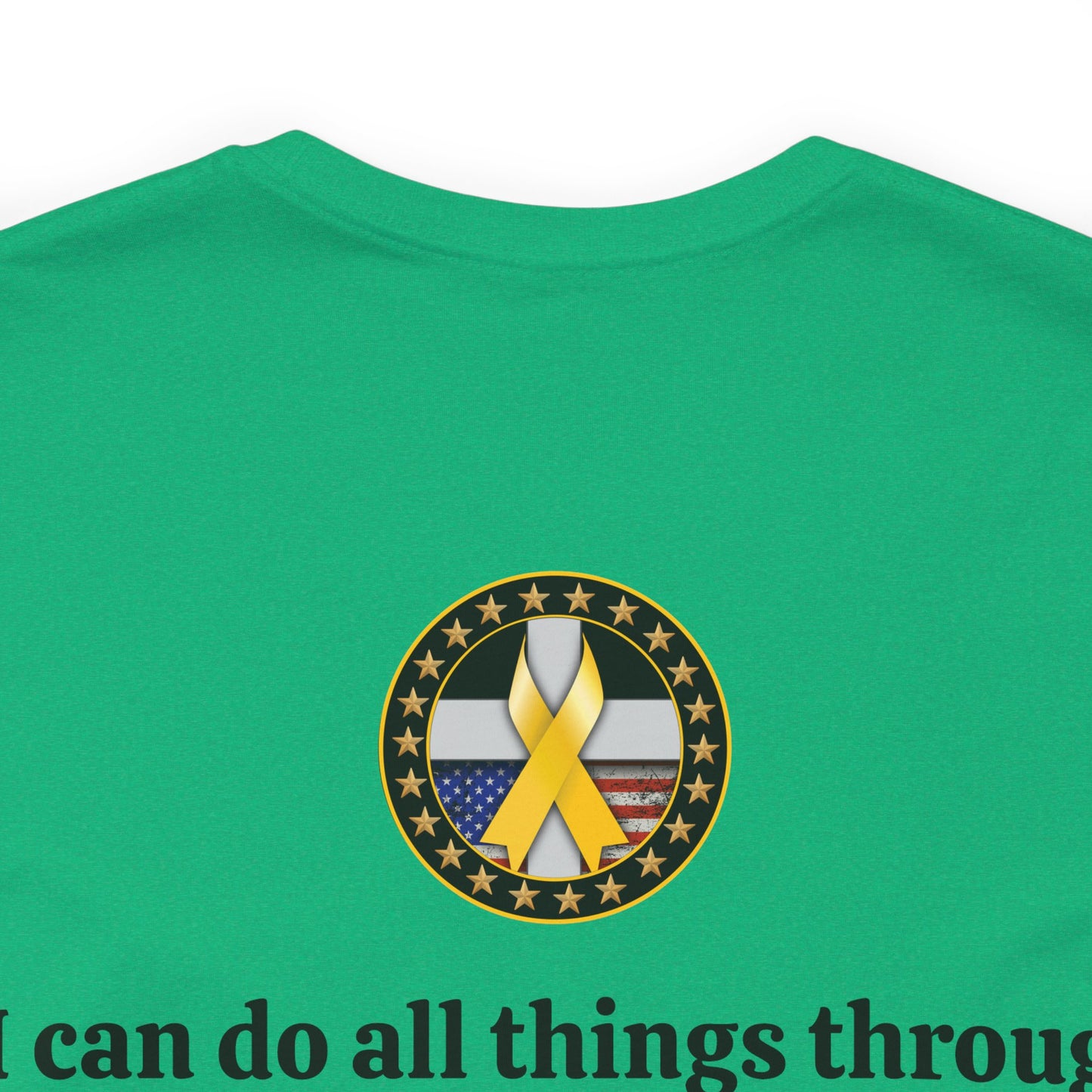 Hero Philippians 4:13 Scripture Unisex Jersey Short Sleeve Tee