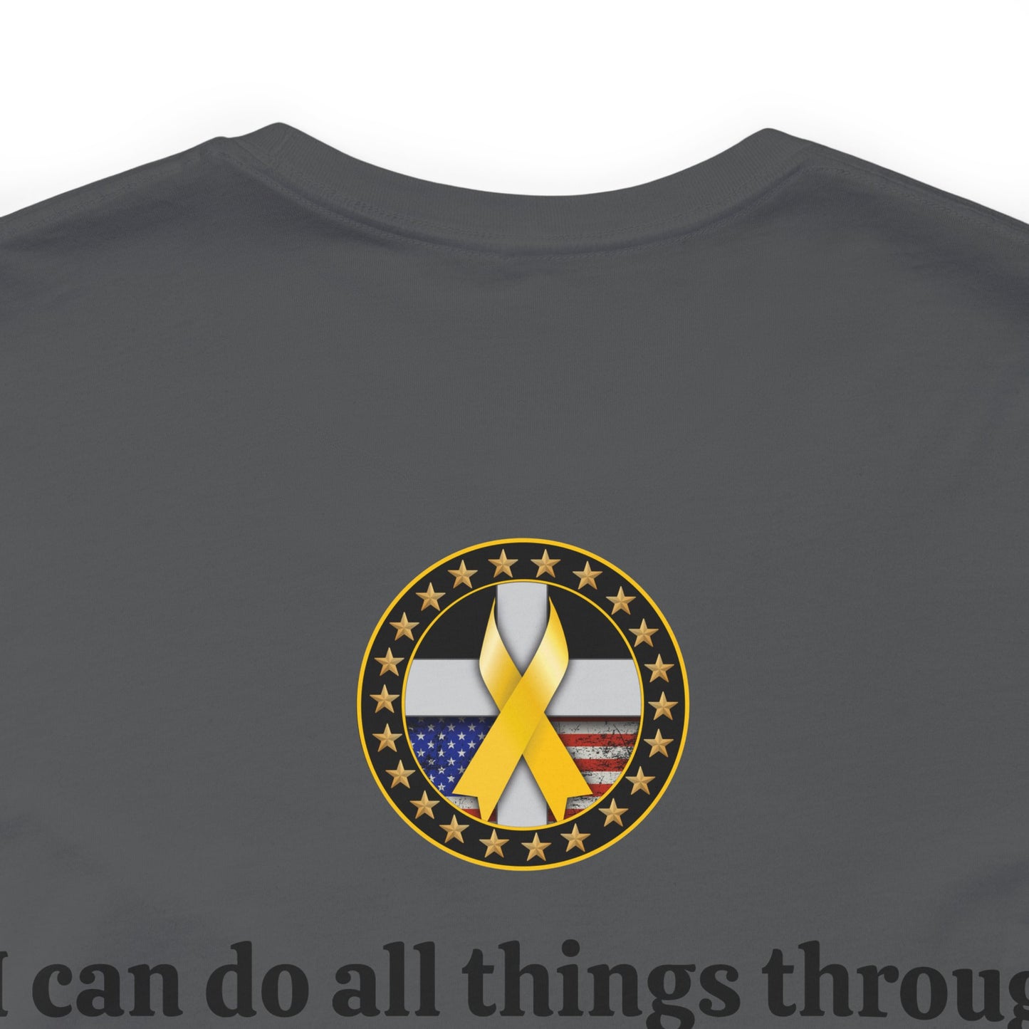 Hero Philippians 4:13 Scripture Unisex Jersey Short Sleeve Tee