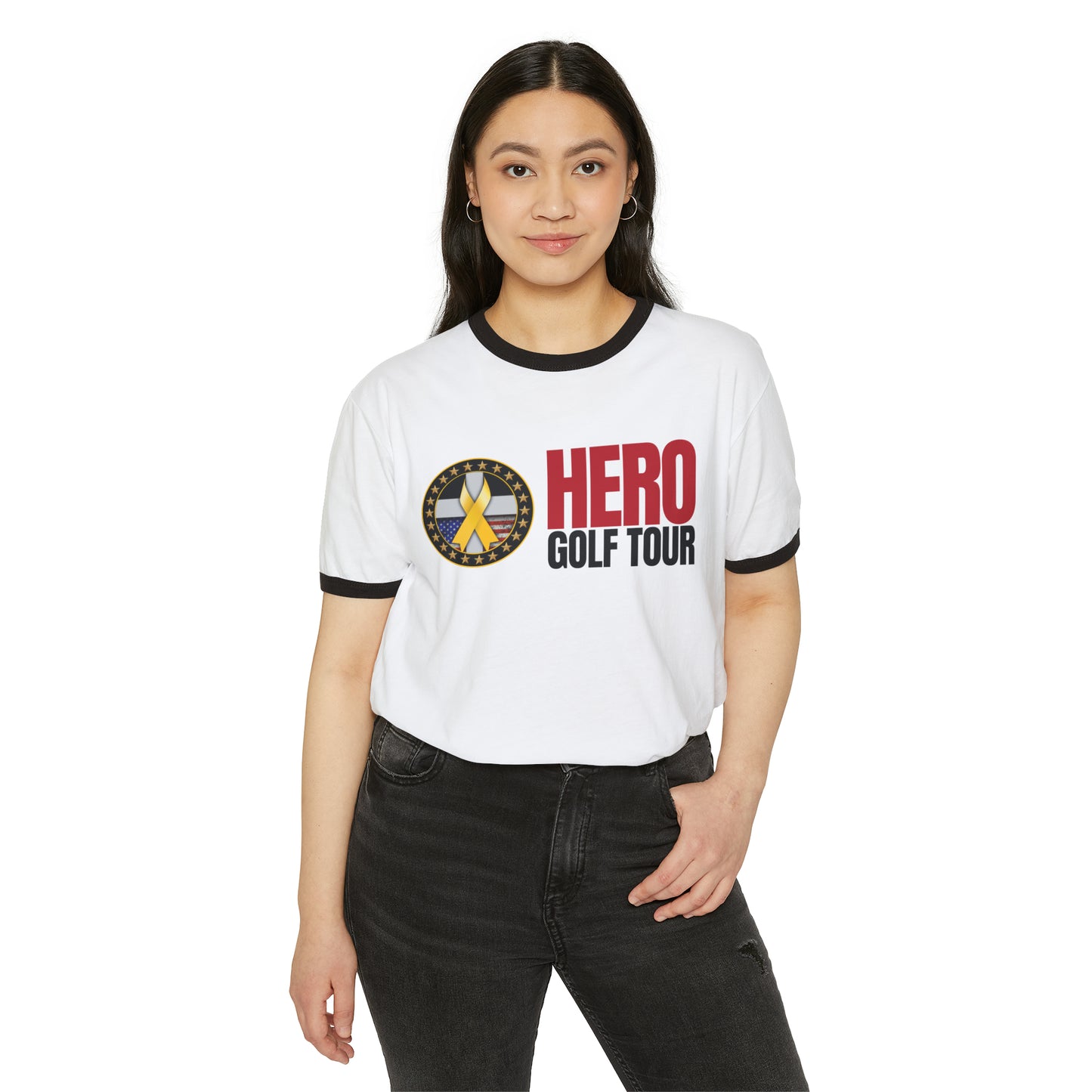 Hero Golf Tour Cotton Ringer T-Shirt