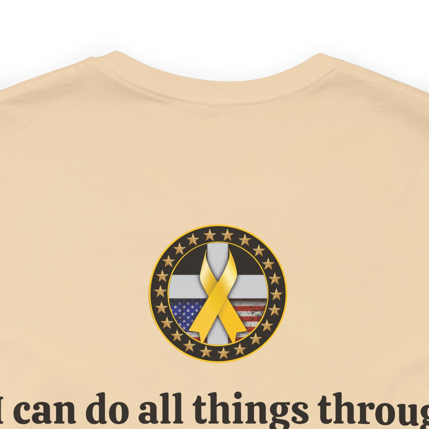 Hero Philippians 4:13 Scripture Unisex Jersey Short Sleeve Tee