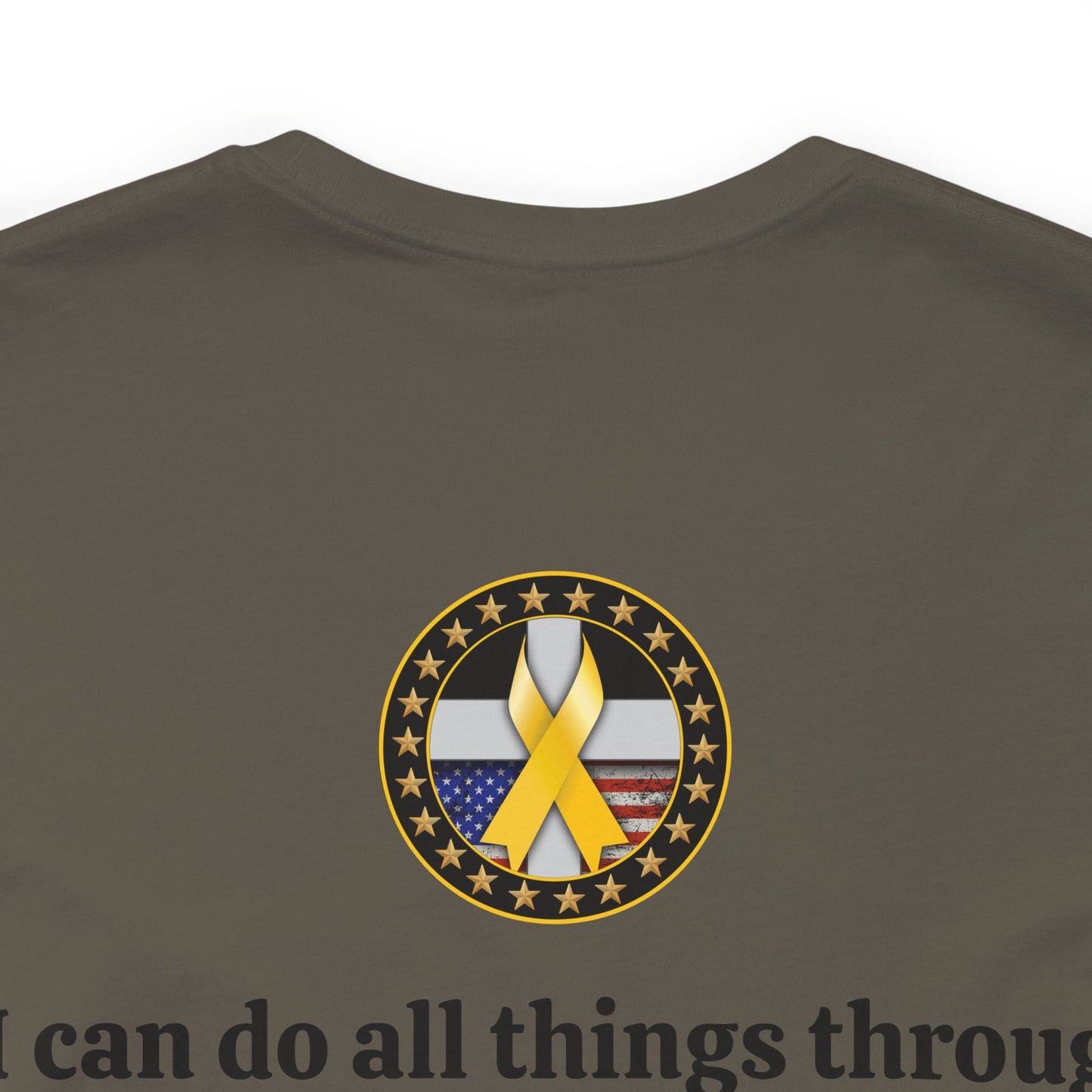 Hero Philippians 4:13 Scripture Unisex Jersey Short Sleeve Tee