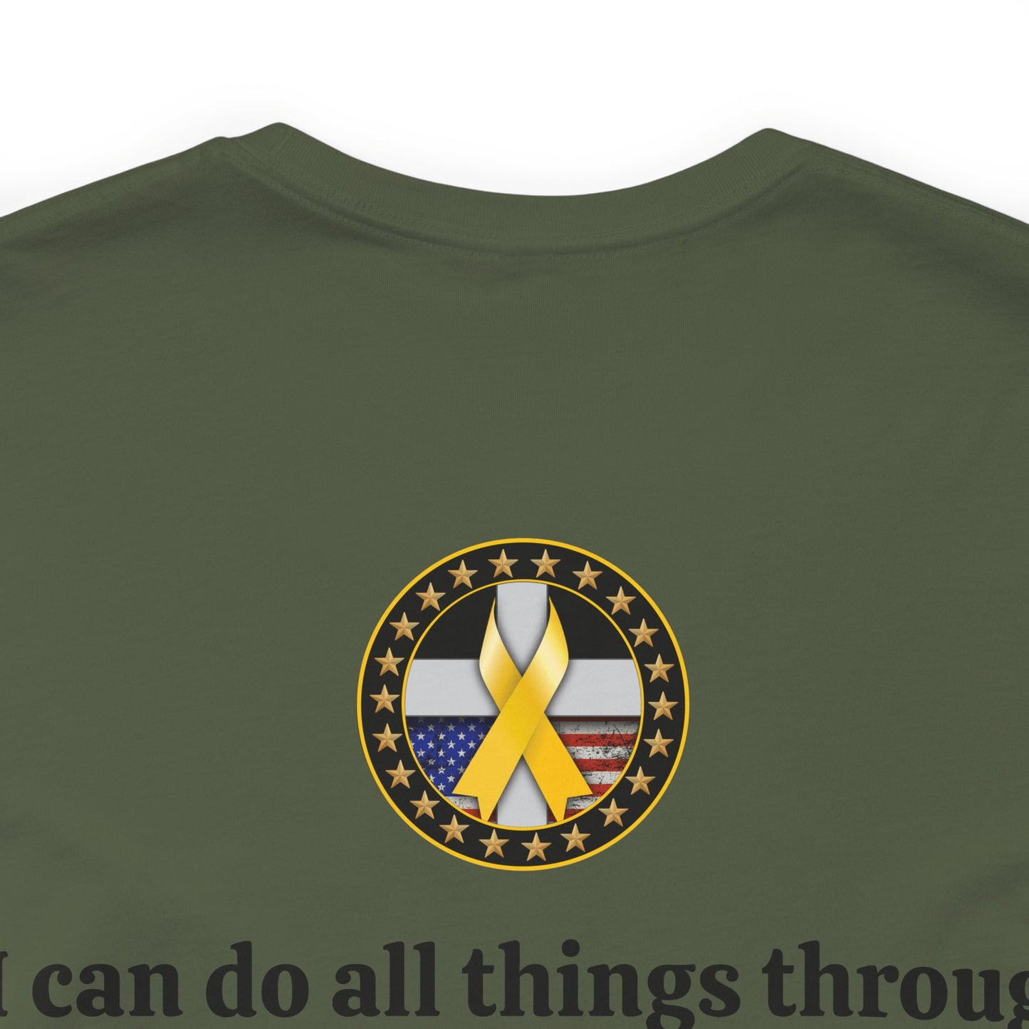 Hero Philippians 4:13 Scripture Unisex Jersey Short Sleeve Tee