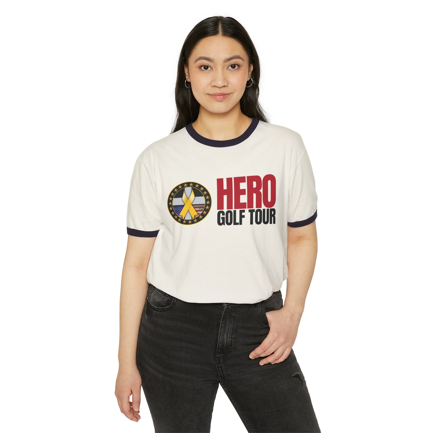 Hero Golf Tour Cotton Ringer T-Shirt