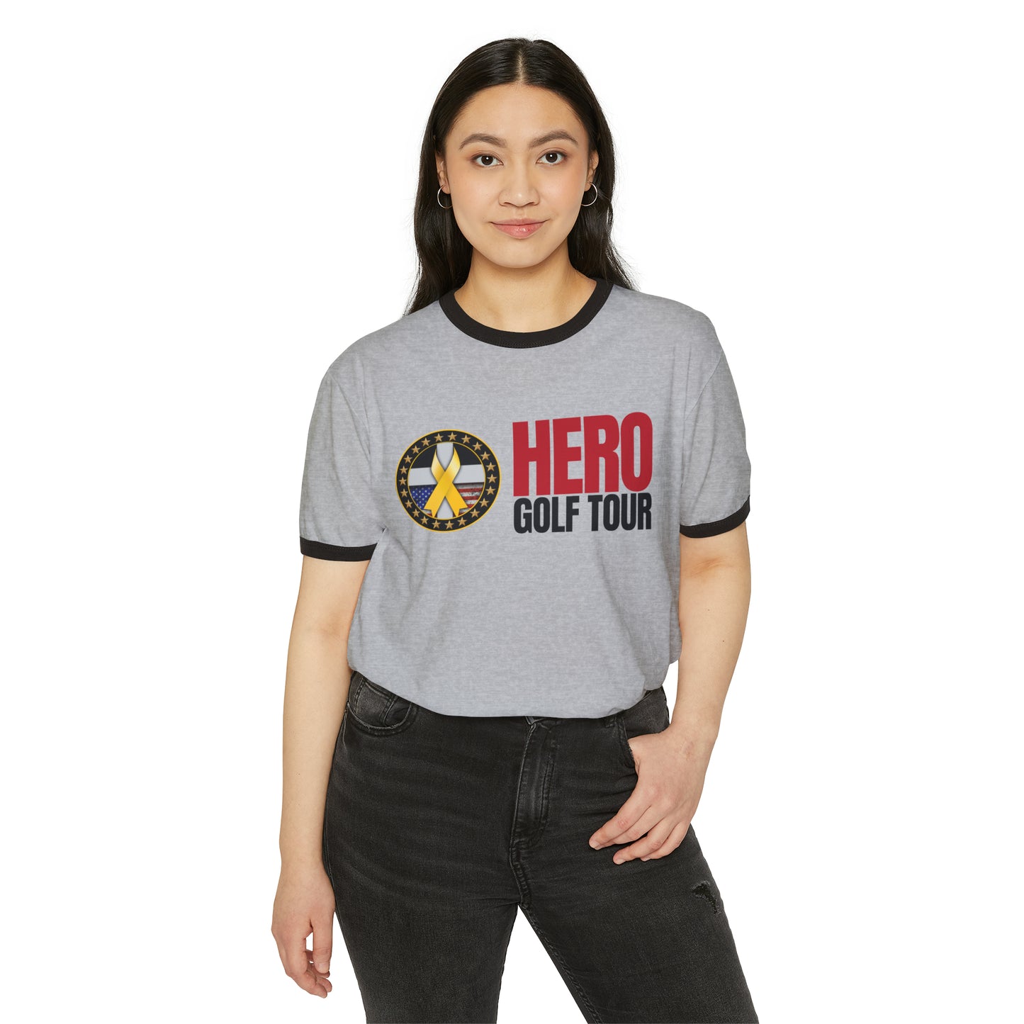 Hero Golf Tour Cotton Ringer T-Shirt