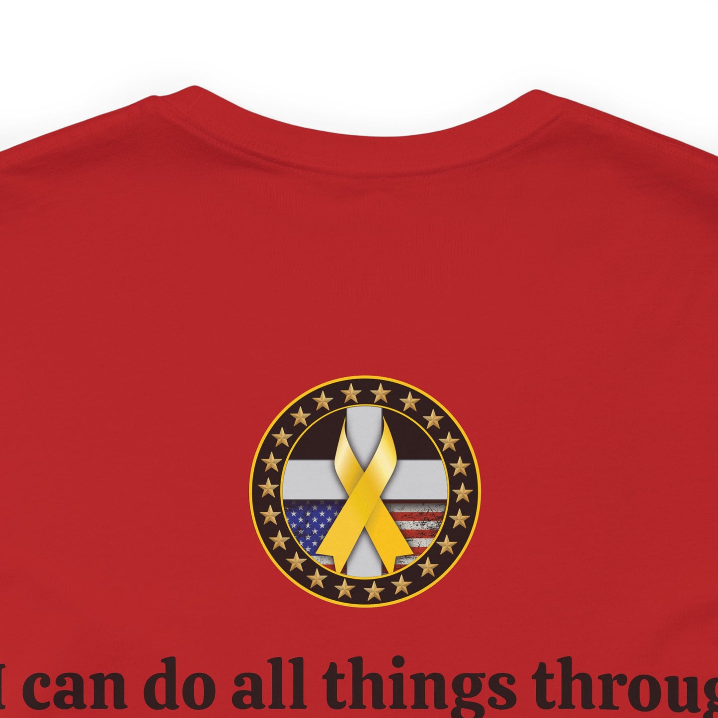 Hero Philippians 4:13 Scripture Unisex Jersey Short Sleeve Tee