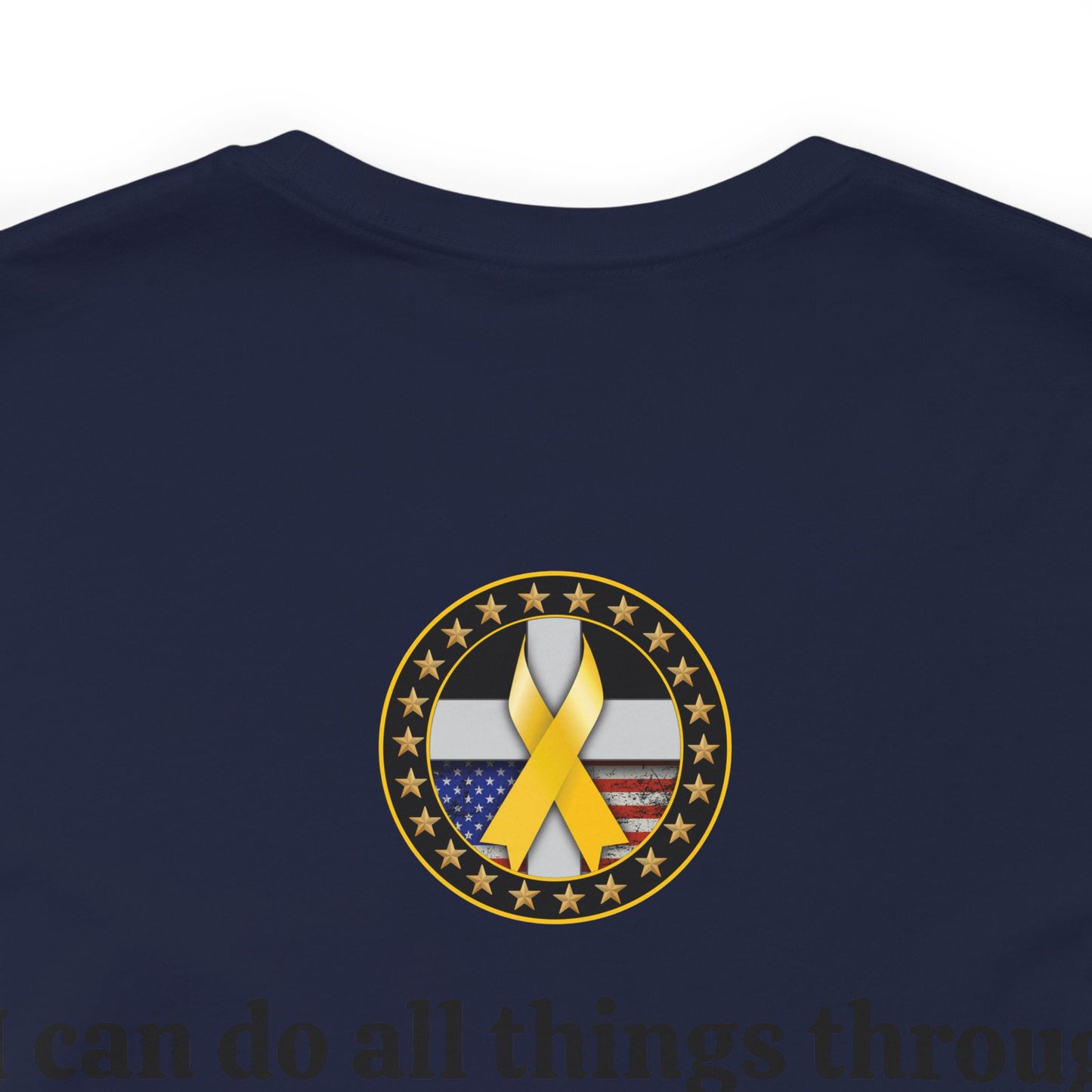 Hero Philippians 4:13 Scripture Unisex Jersey Short Sleeve Tee