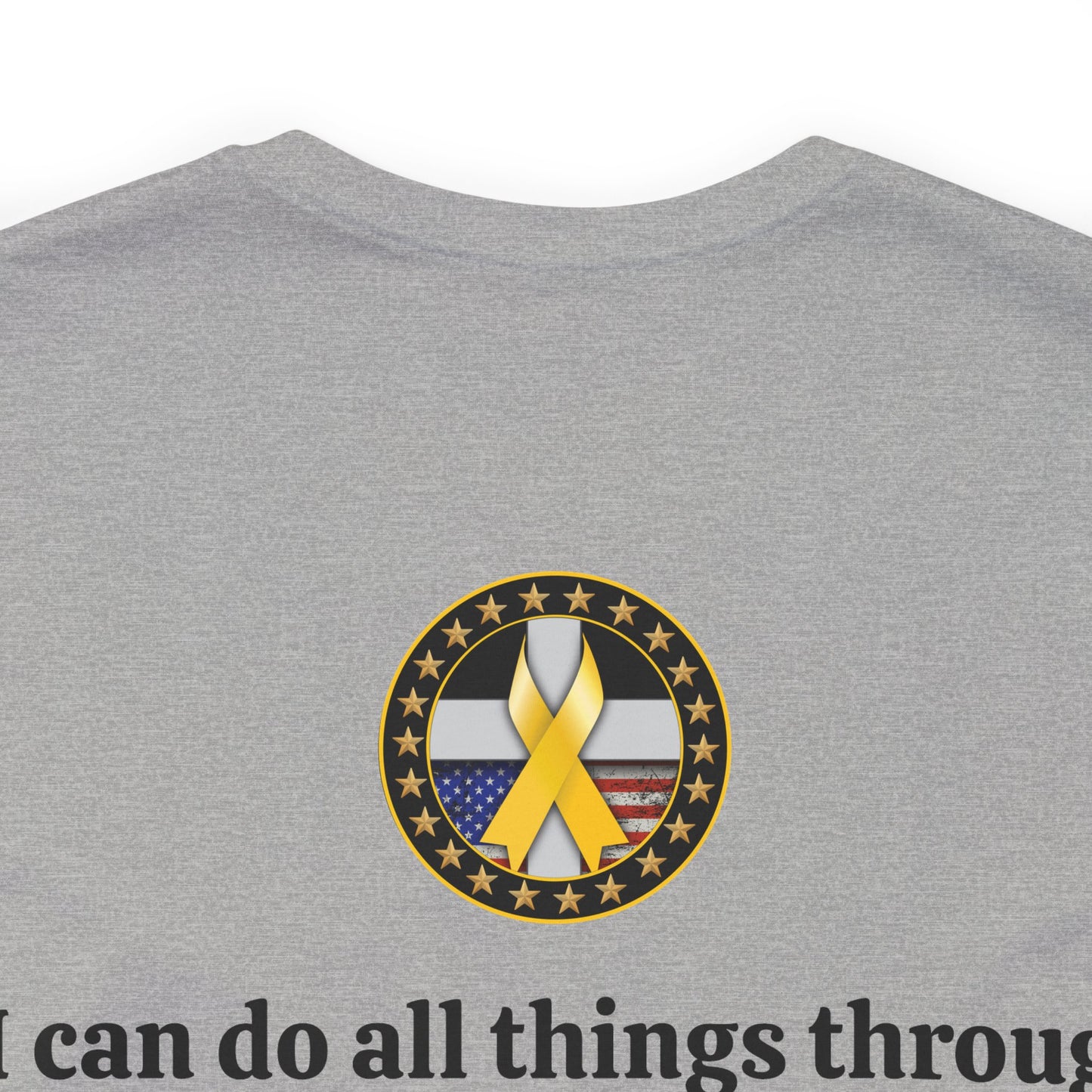 Hero Philippians 4:13 Scripture Unisex Jersey Short Sleeve Tee