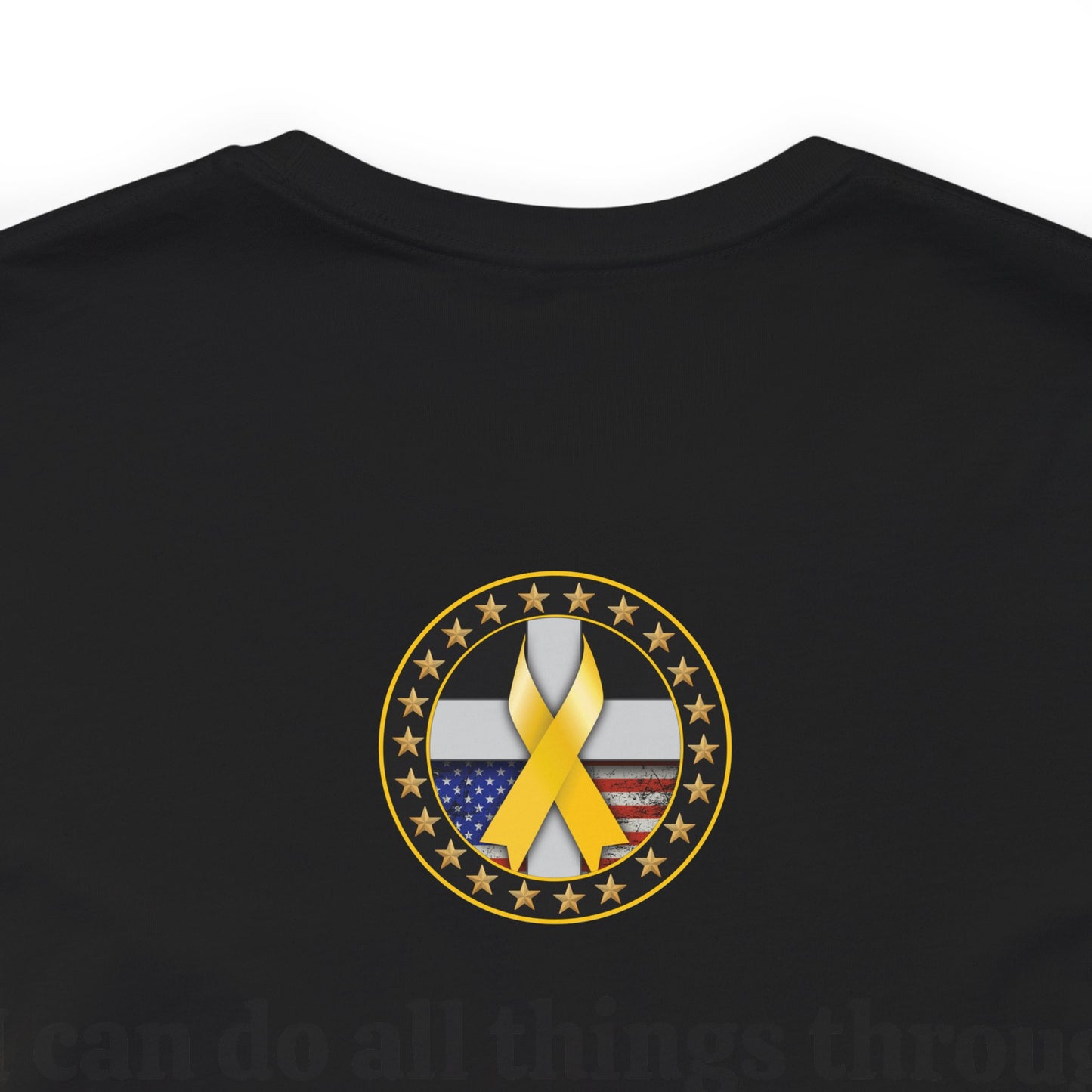 Hero Philippians 4:13 Scripture Unisex Jersey Short Sleeve Tee