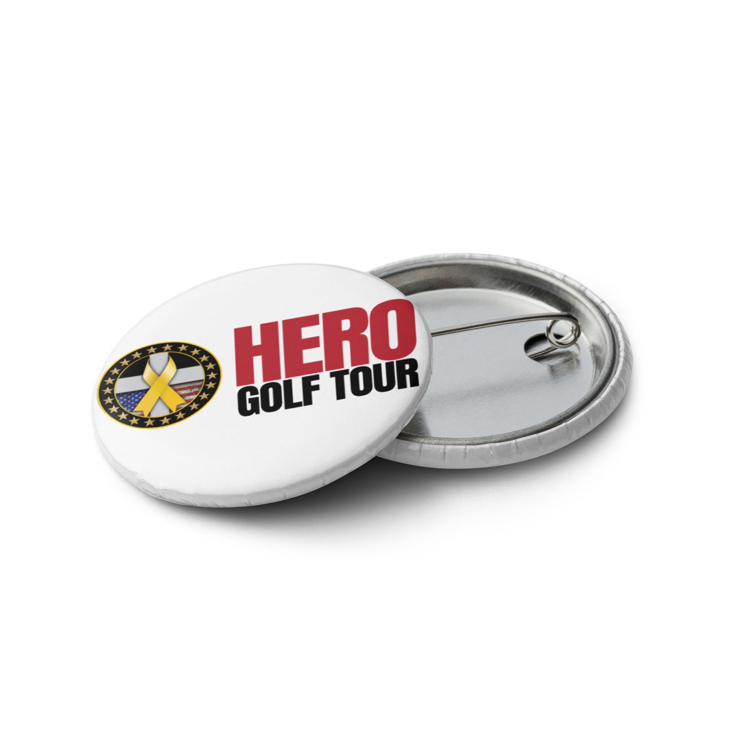 Set of (5) Hero Golf Tour pin buttons