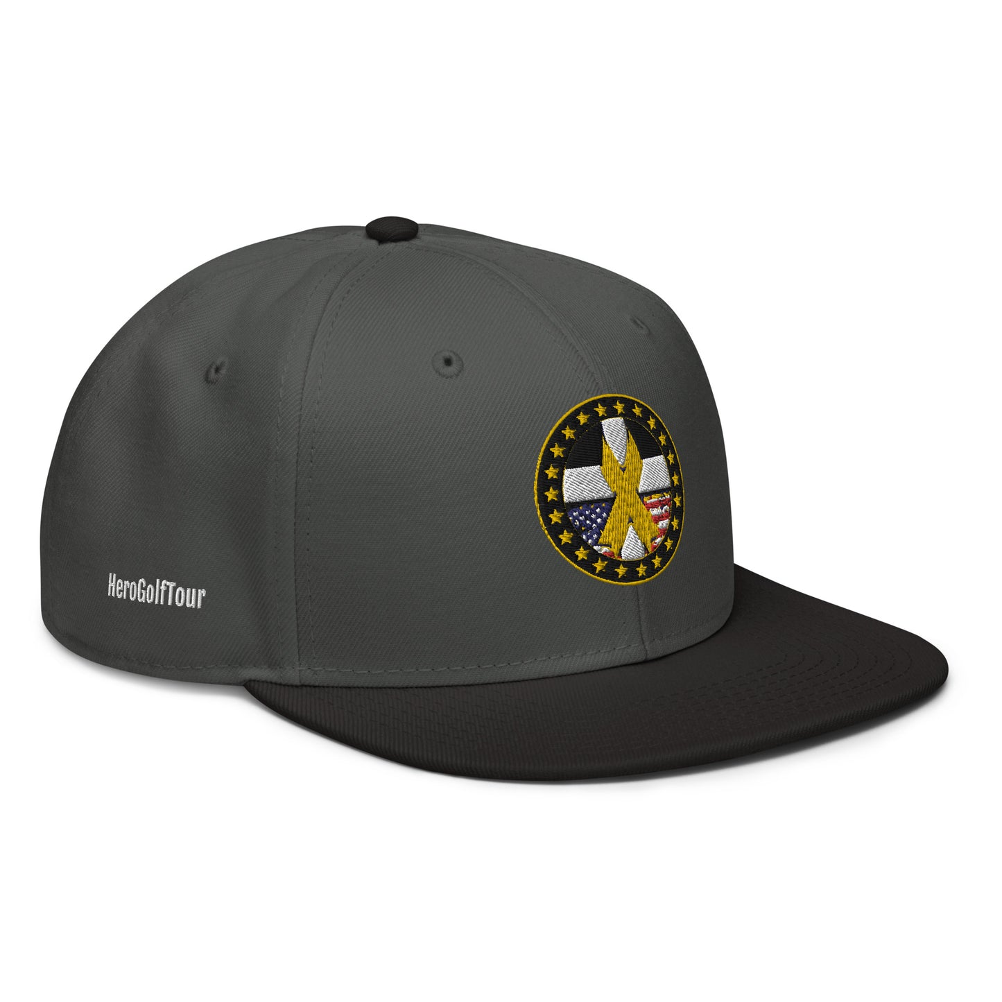 Hero Golf Tour Snapback Hat - White Side Lettering