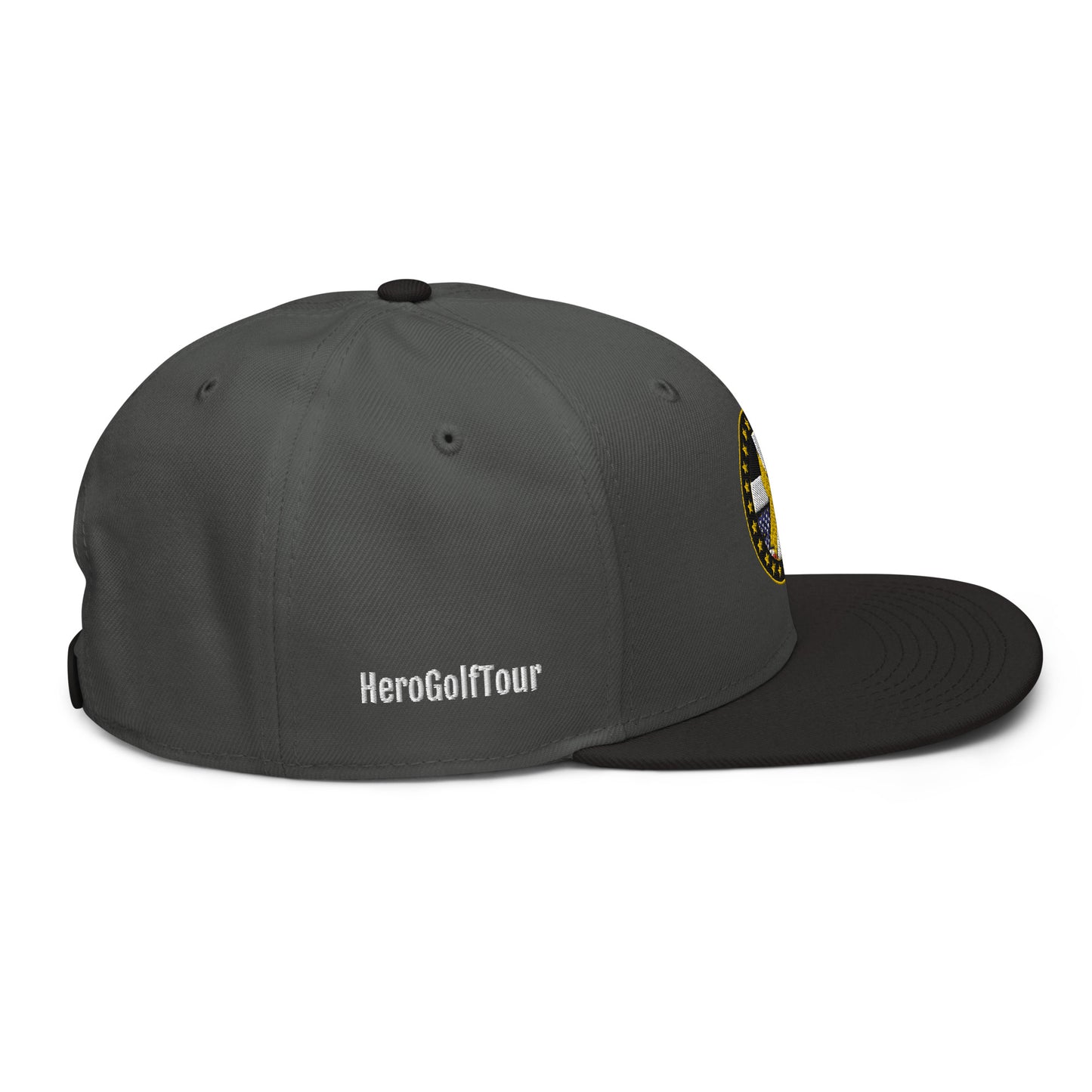 Hero Golf Tour Snapback Hat - White Side Lettering
