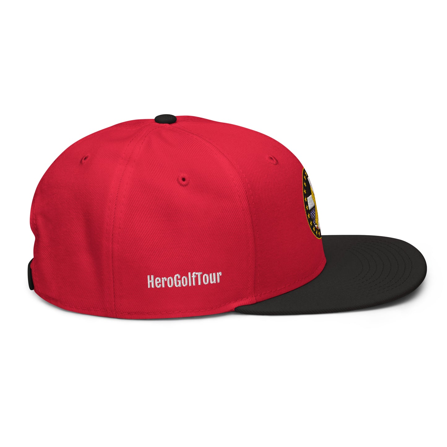 Hero Golf Tour Snapback Hat - White Side Lettering