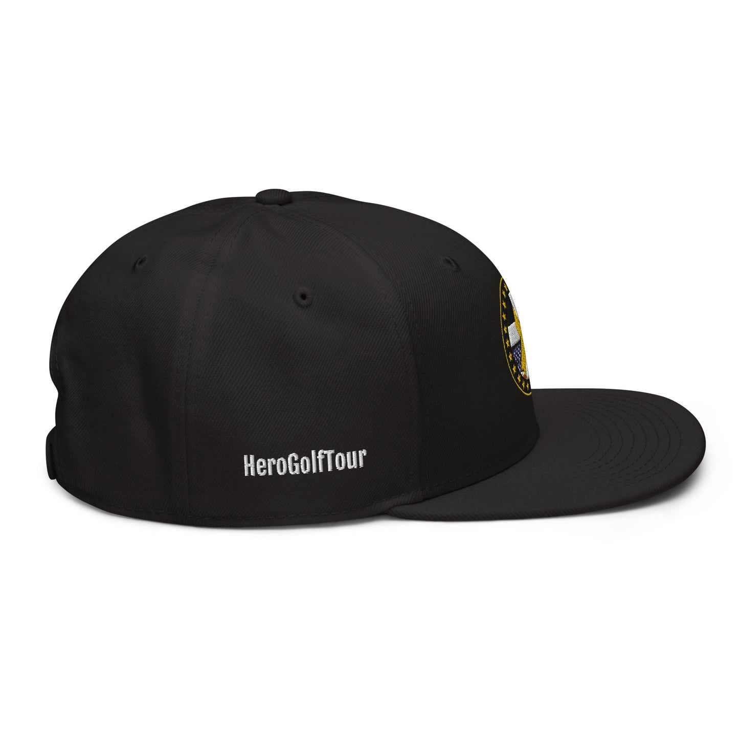 Hero Golf Tour Snapback Hat - White Side Lettering