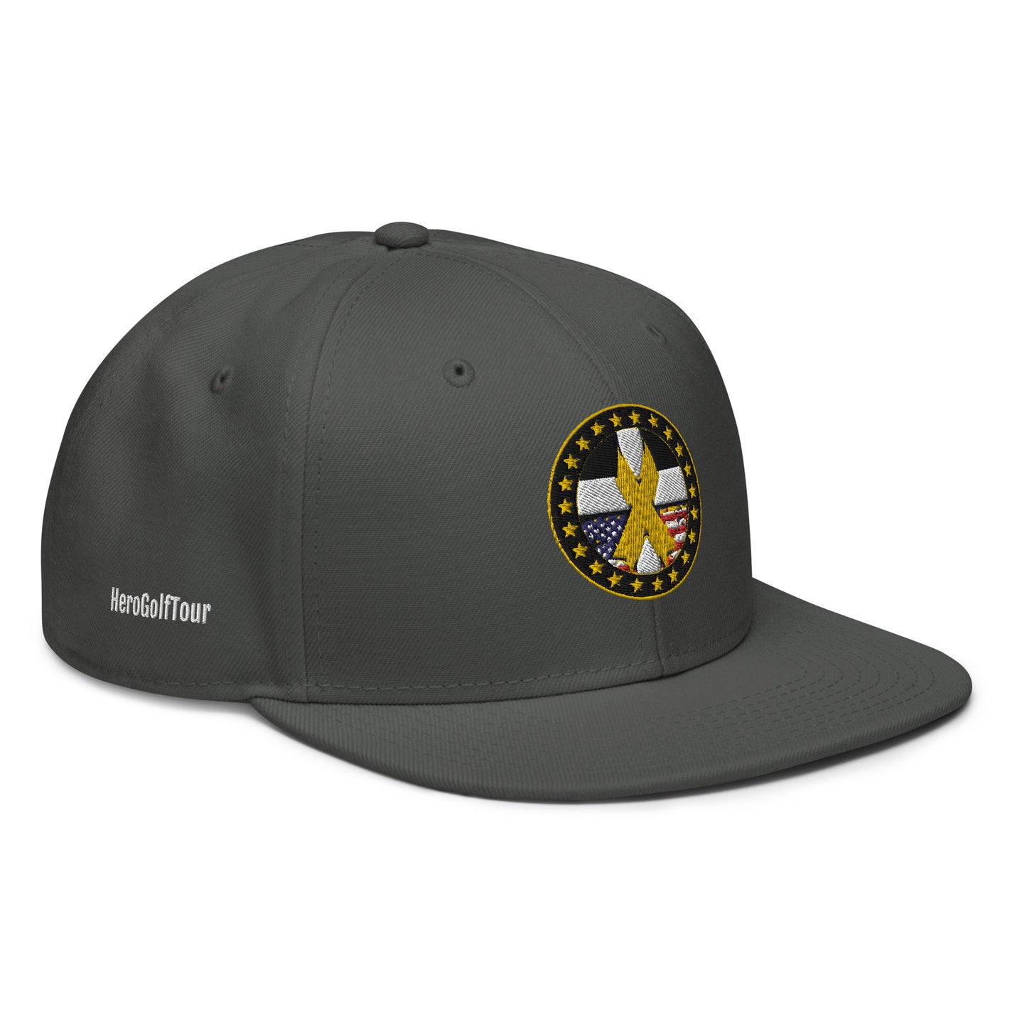 Hero Golf Tour Snapback Hat - White Side Lettering