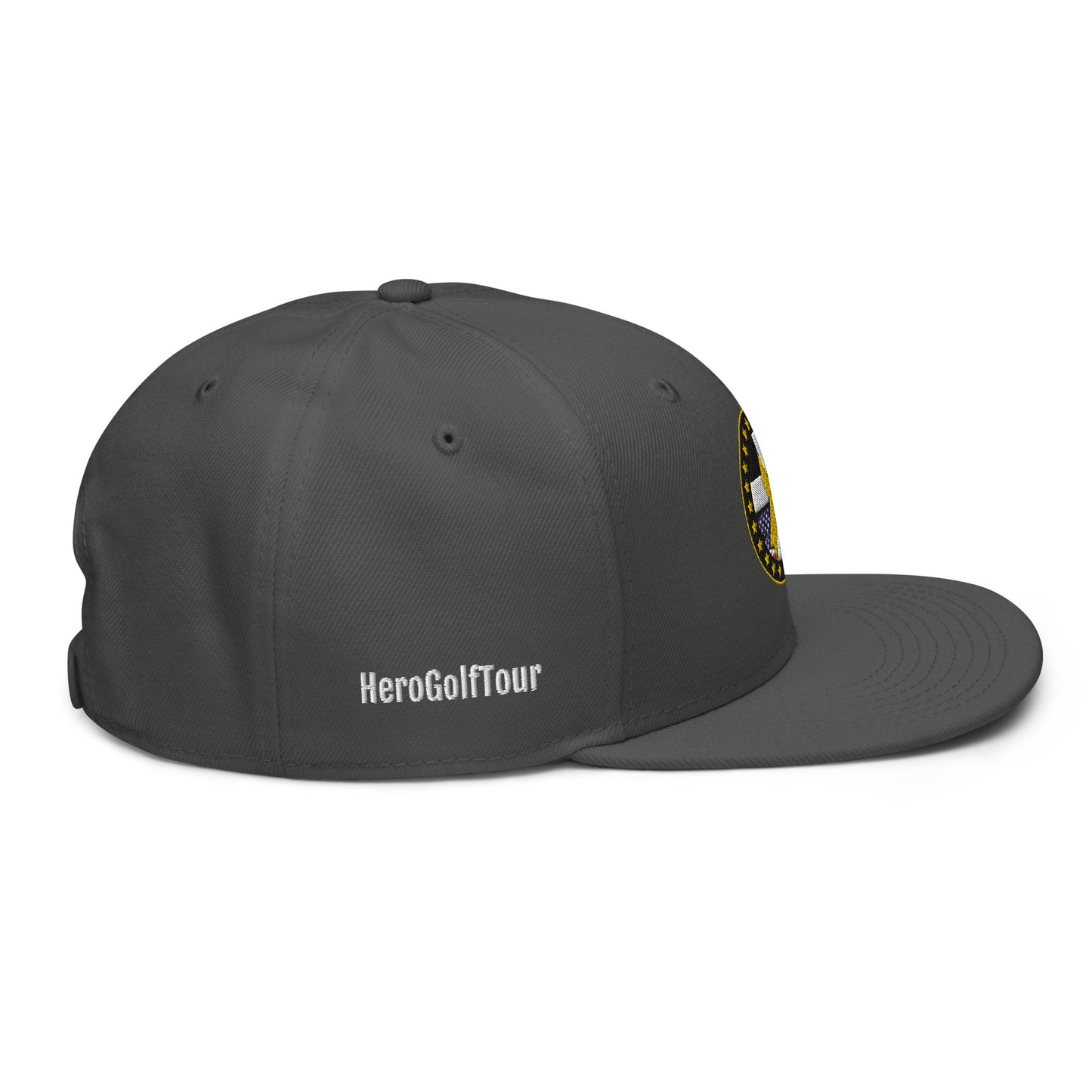 Hero Golf Tour Snapback Hat - White Side Lettering
