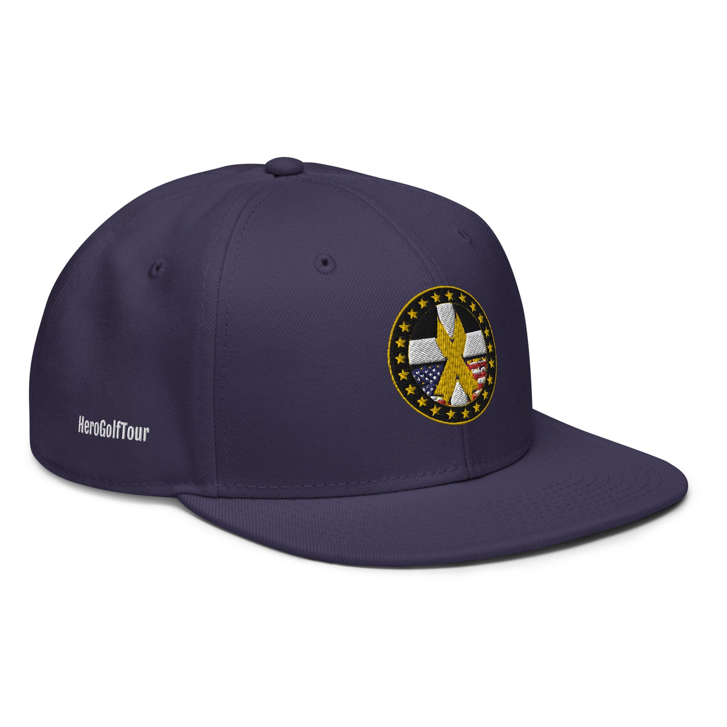 Hero Golf Tour Snapback Hat - White Side Lettering