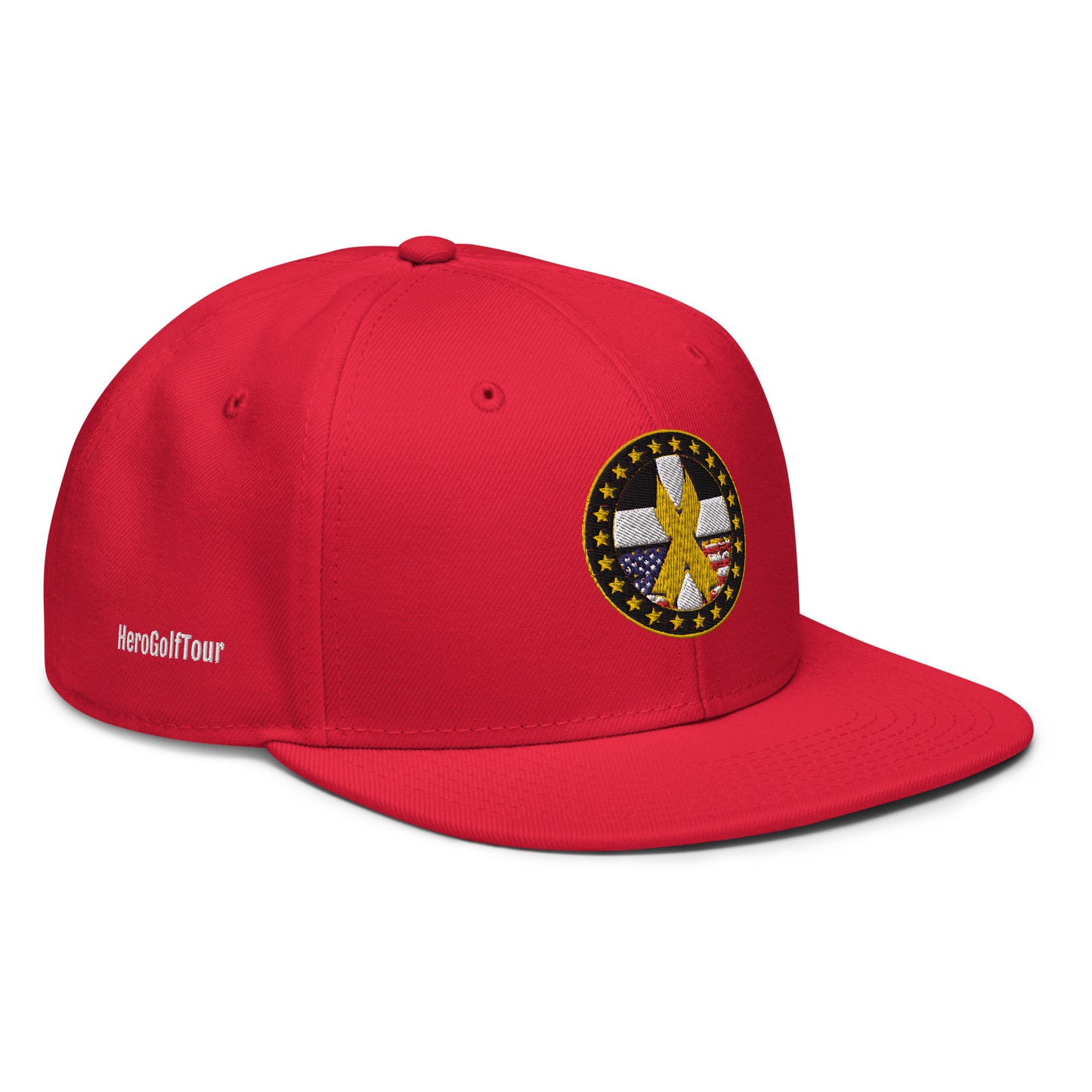 Hero Golf Tour Snapback Hat - White Side Lettering