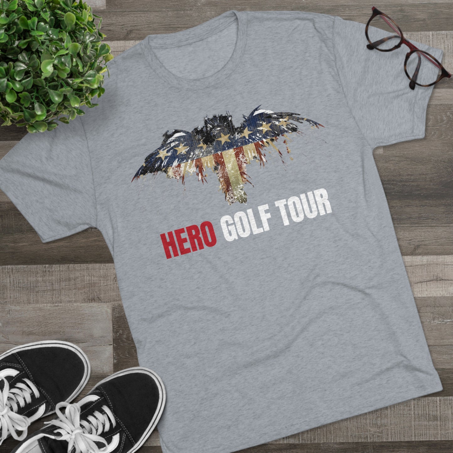 Hero Eagle Tri-Blend Crew Tee