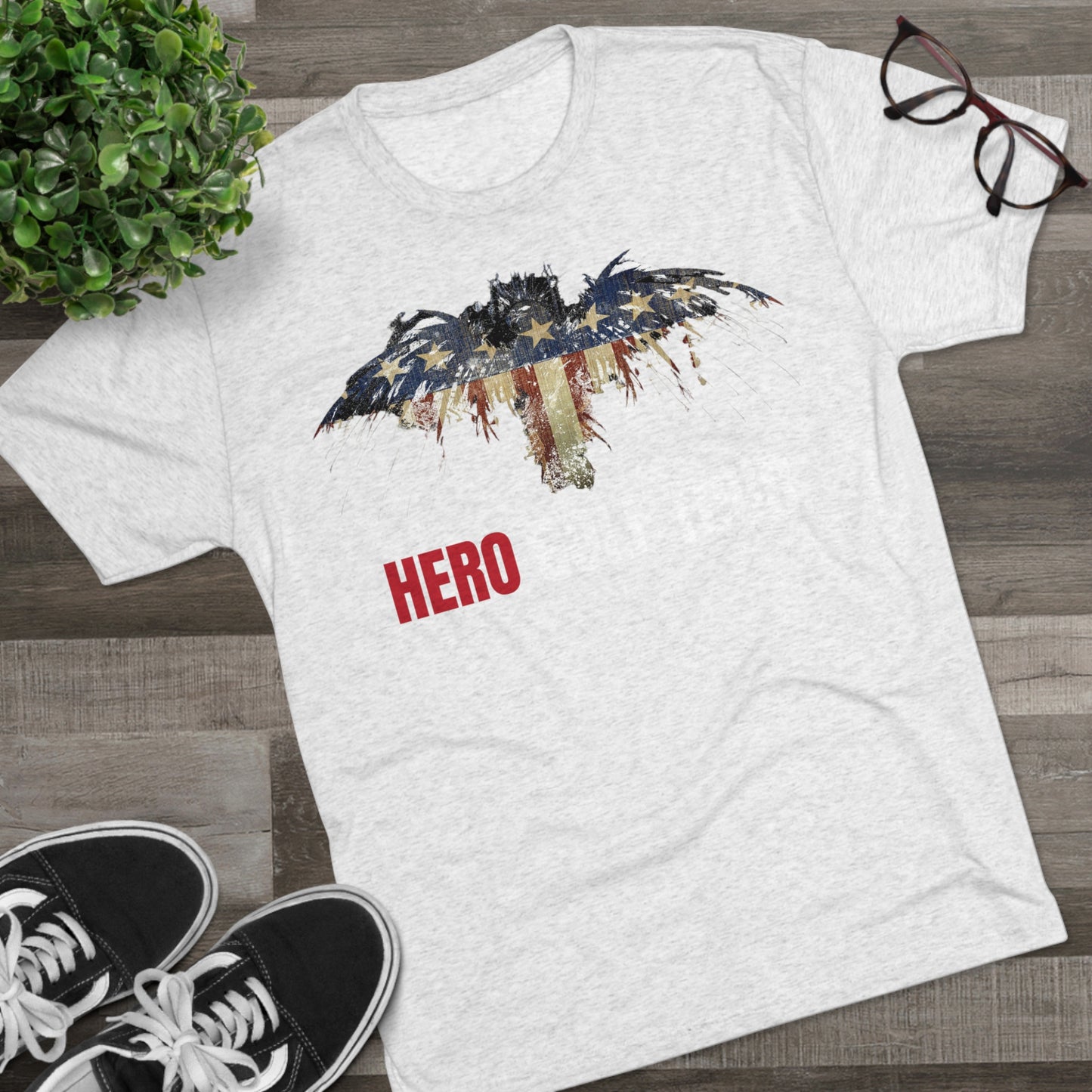 Hero Eagle Tri-Blend Crew Tee