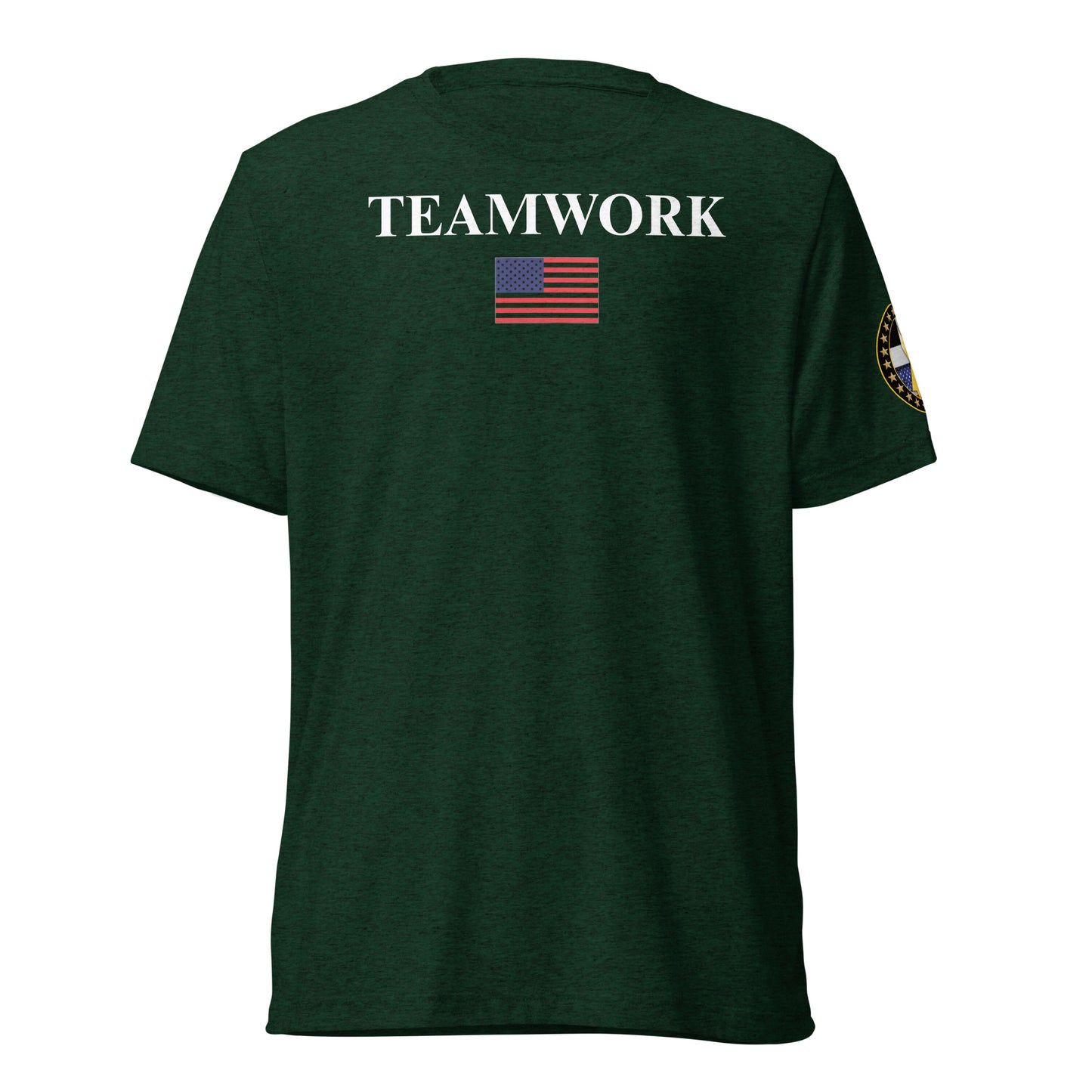 TEAMWORK w/ Back Flag Tri Blend Tee