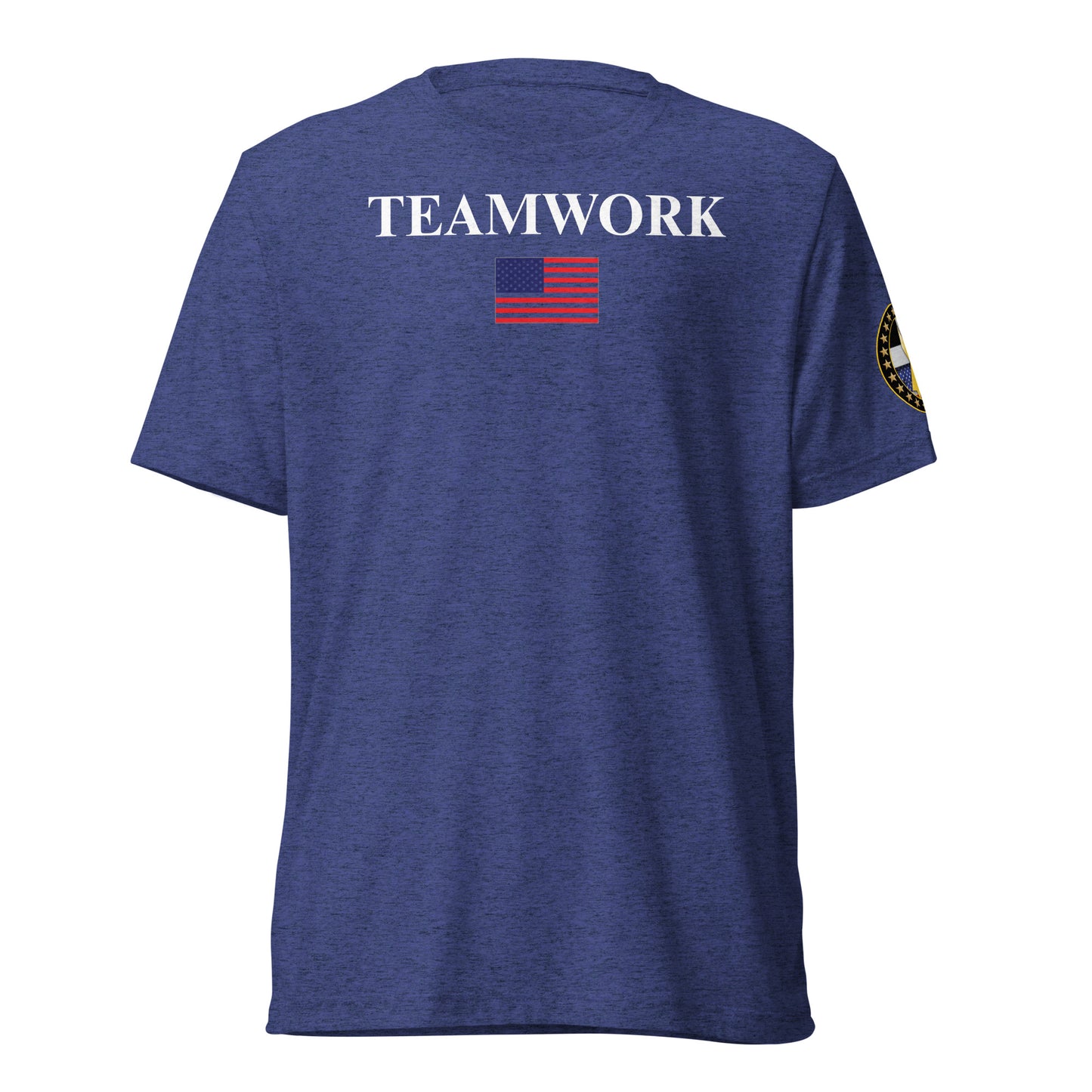 TEAMWORK w/ Back Flag Tri Blend Tee