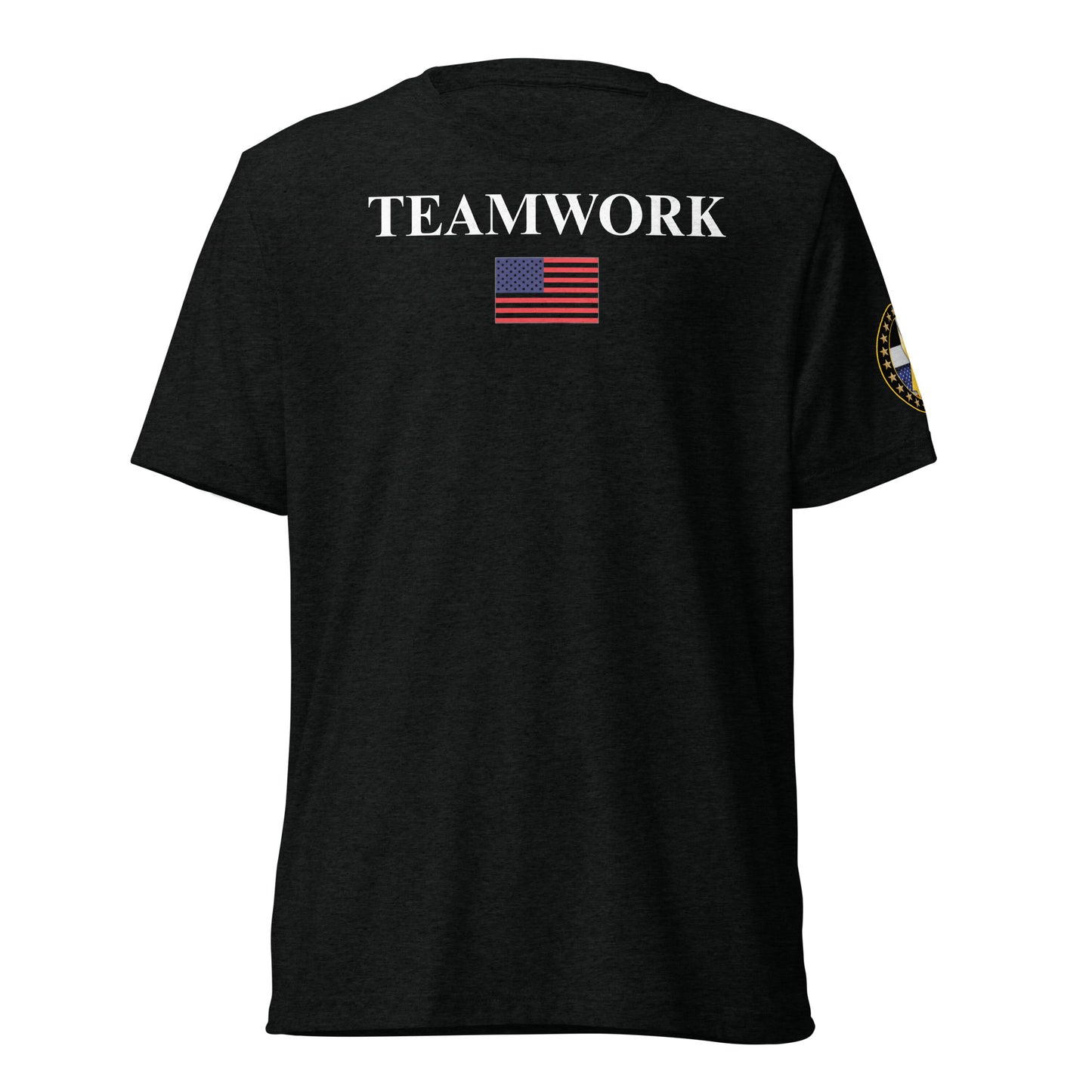 TEAMWORK w/ Back Flag Tri Blend Tee